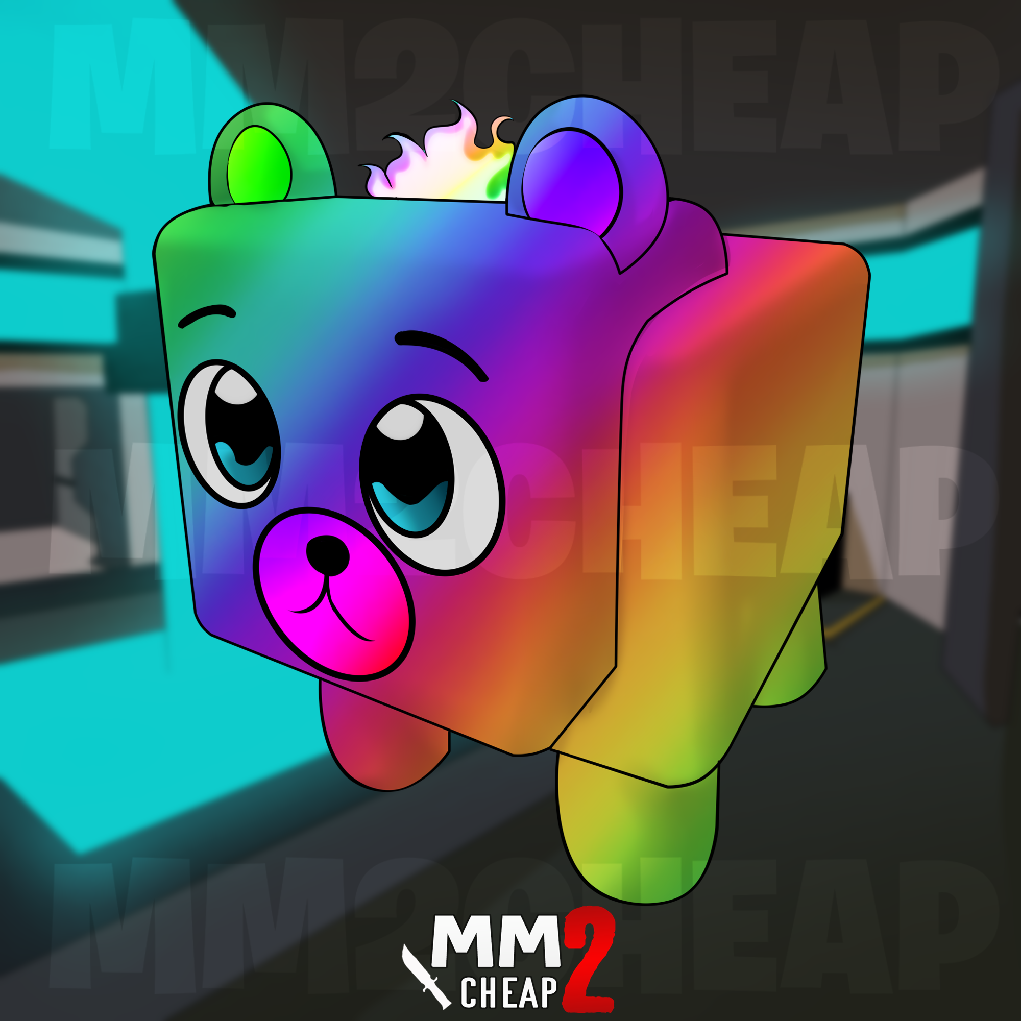 Chroma Fire Bear Pet