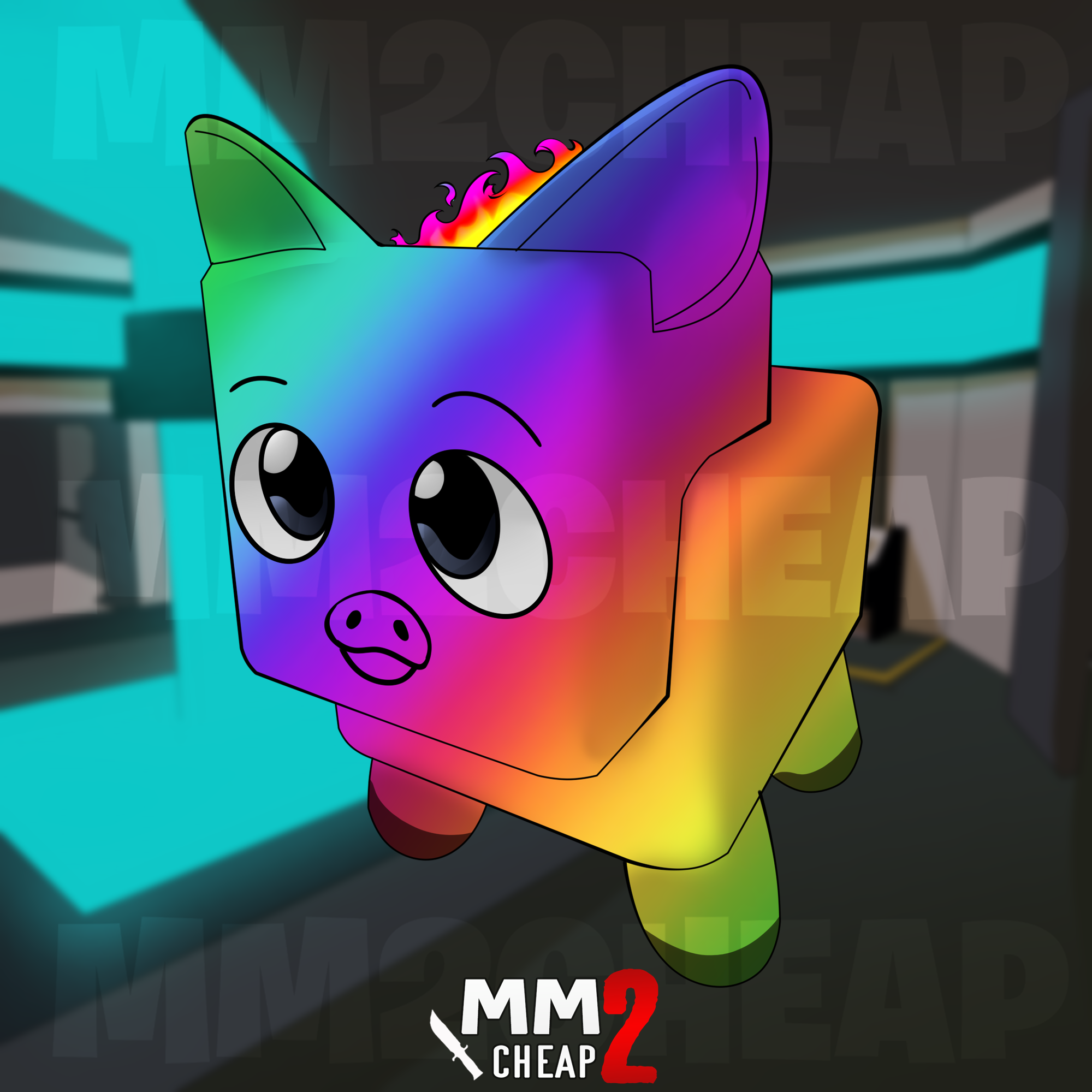 Chroma Fire Pig Pet