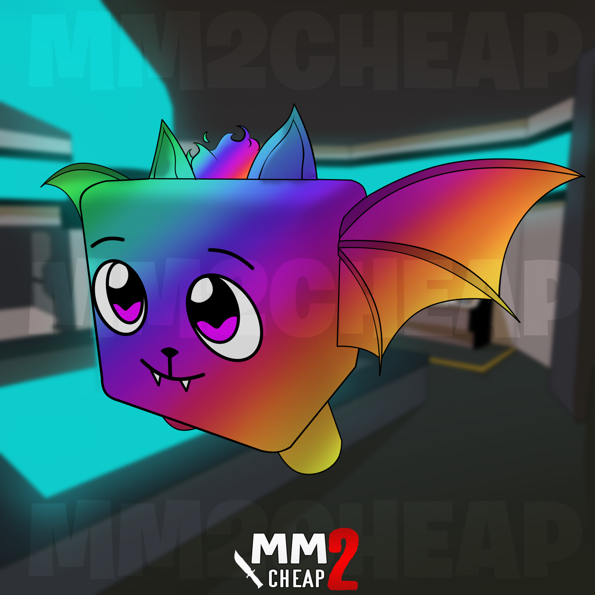 Chroma Fire Bat Pet