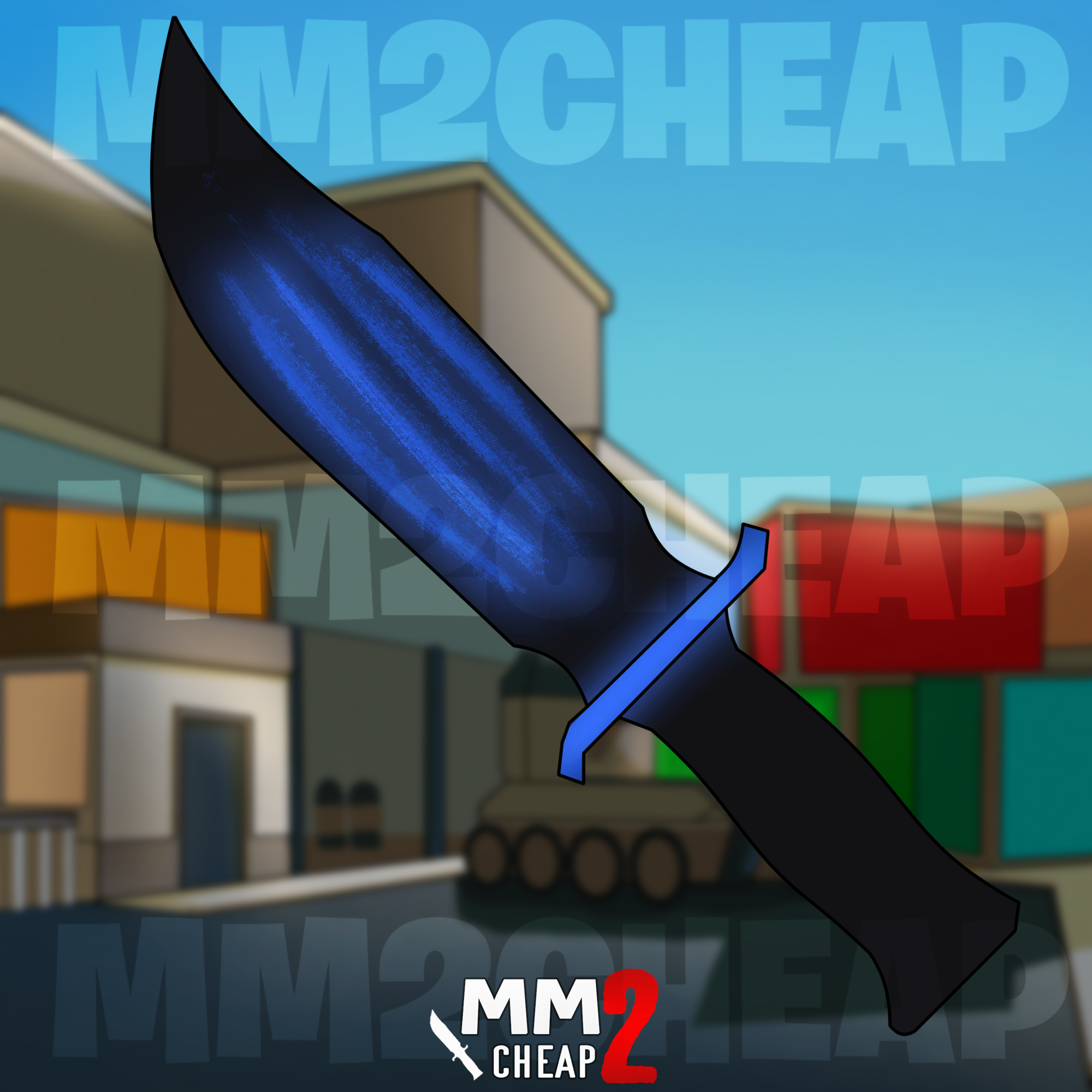 Blue Scratch Knife