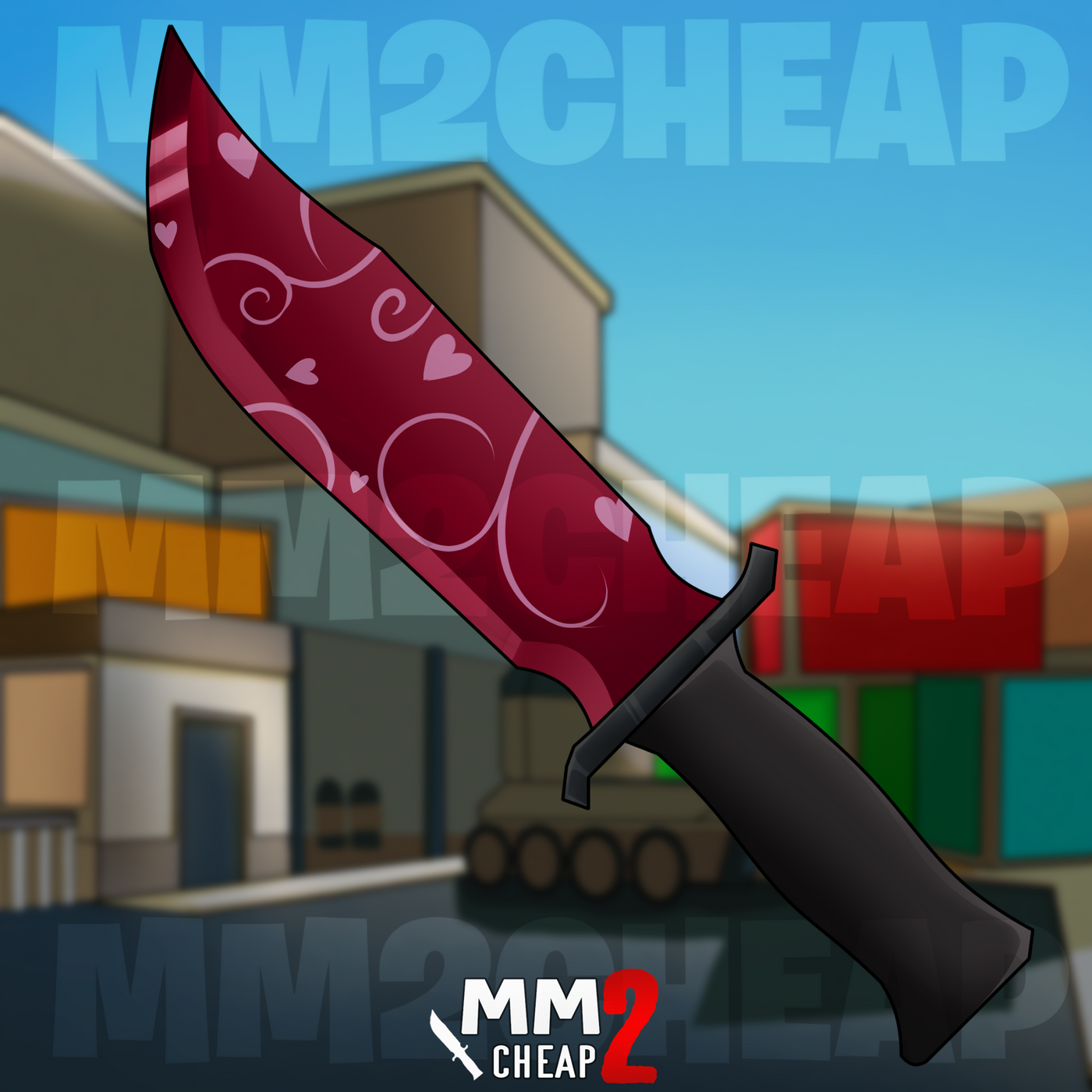Valentine Knife - MM2Cheap